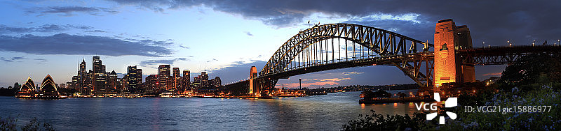 悉尼海港全景图片素材