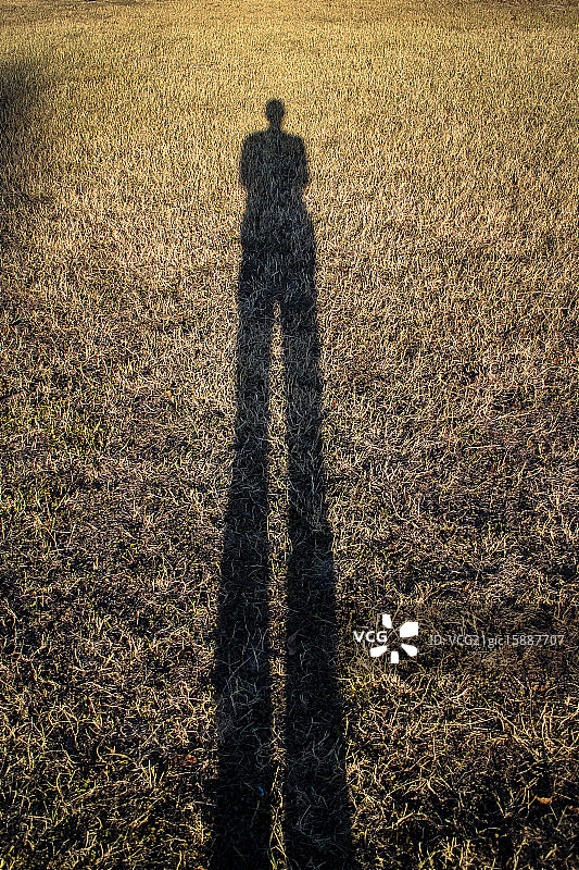 长长的影子图片素材