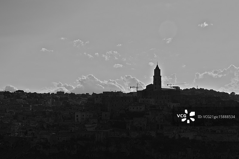 马泰拉黑白照片图片素材