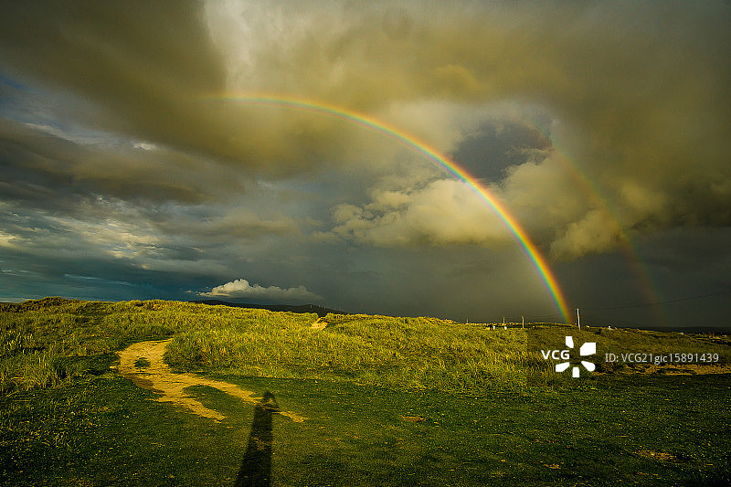 两道彩虹图片素材