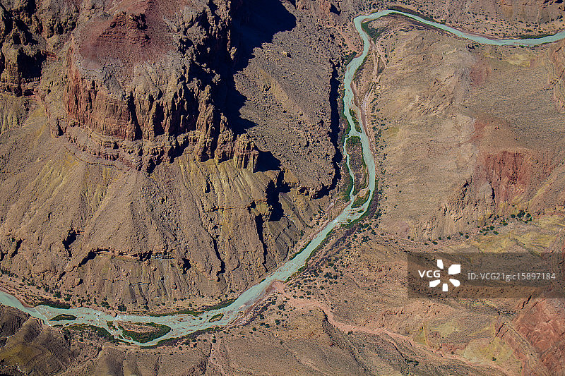 科罗拉多大峡谷的科罗拉多河图片素材