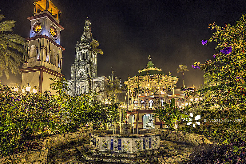 魔法喷泉图片素材