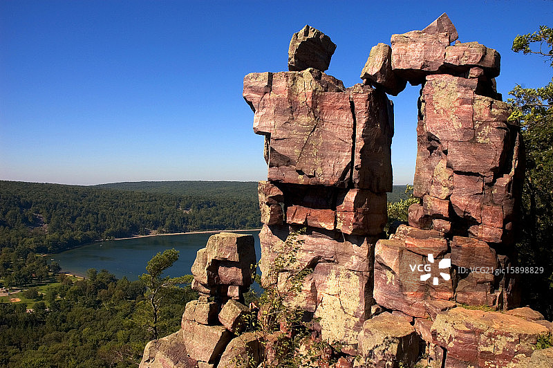 威斯康星州魔鬼湖州立公园图片素材