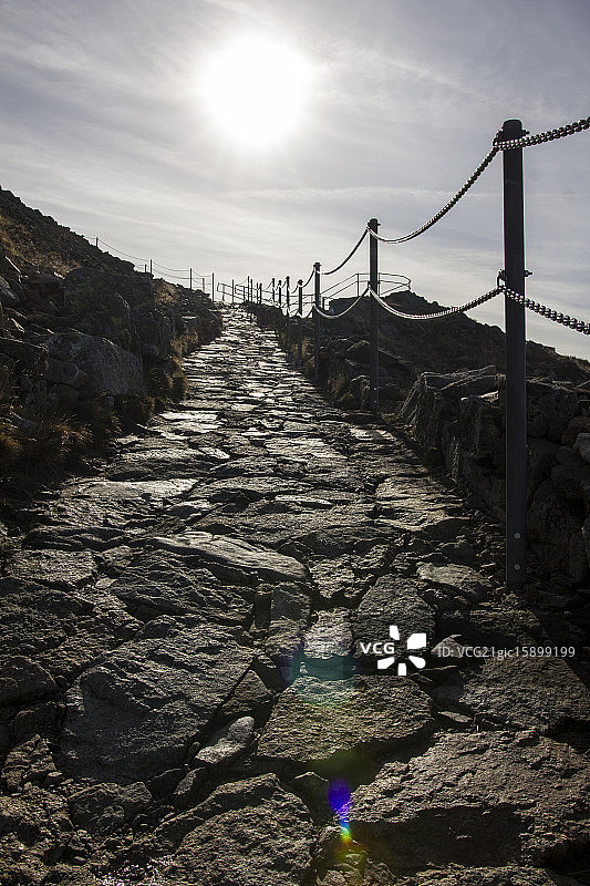 通往斯涅日卡山图片素材