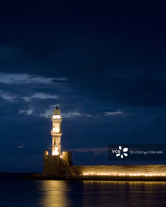 克里特岛哈尼亚港图片素材