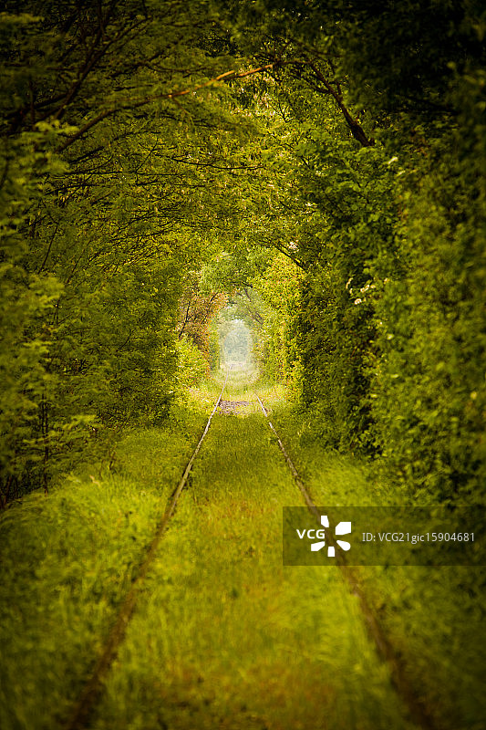罗马尼亚的爱心隧道图片素材