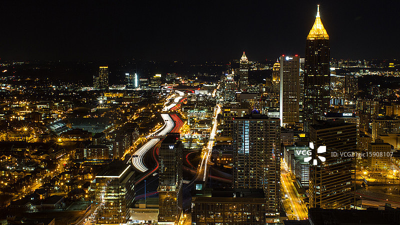 亚特兰大夜景图片素材