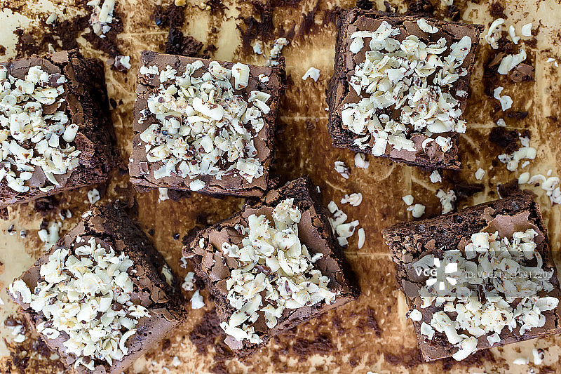 巧克力布朗尼图片素材