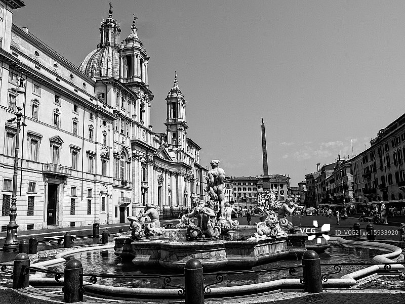 罗马纳沃纳广场的喷泉图片素材