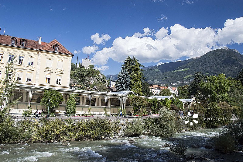 意大利梅拉诺长廊图片素材