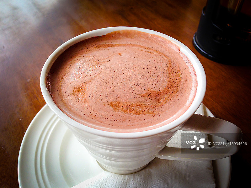 马克杯里的热巧克力图片素材