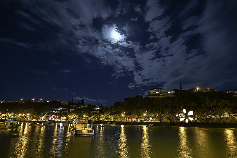 月光下的裸鳃亚目动物图片素材