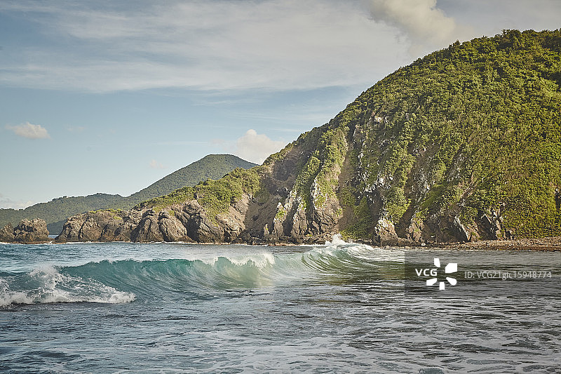 圣克洛伊岛的潮汐池图片素材