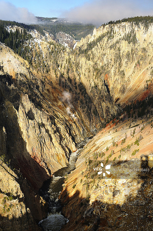 黄石大峡谷图片素材