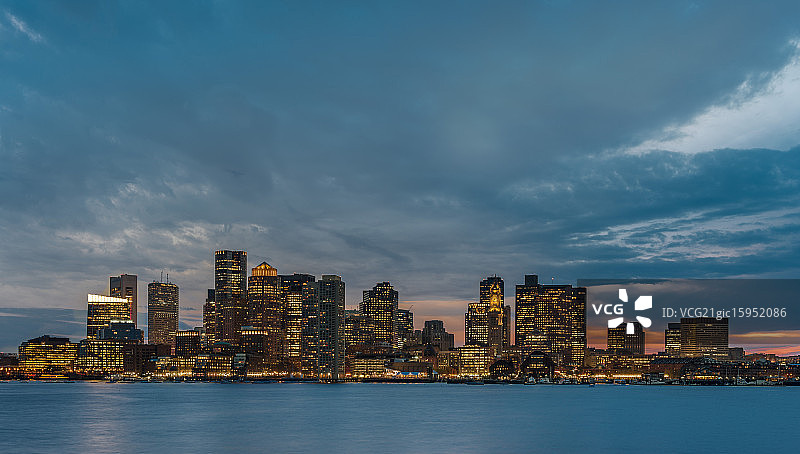 波士顿暮色图片素材