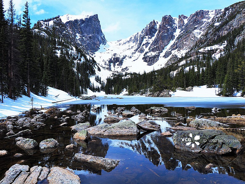 梦幻湖图片素材