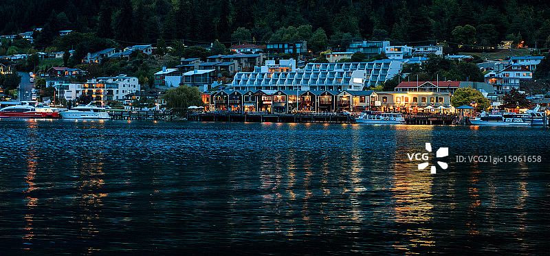 皇后镇黄昏图片素材