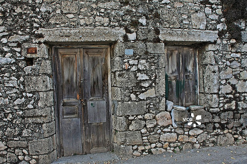 关闭的门图片素材