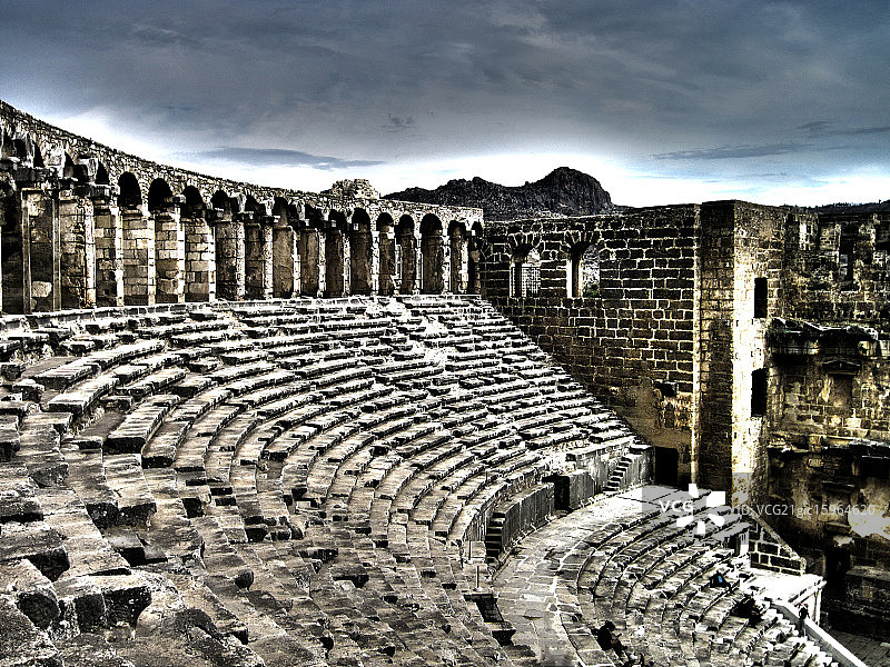 阿斯潘多斯 - 土耳其图片素材