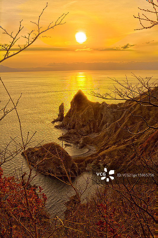 室兰日落图片素材