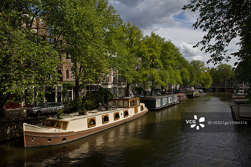 阿姆斯特丹运河图片素材