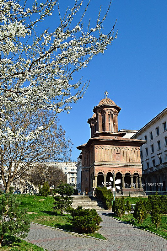 布加勒斯特的春天。图片素材