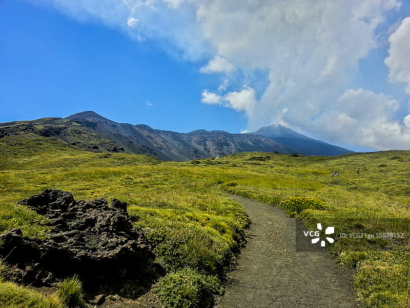 埃特纳火山图片素材