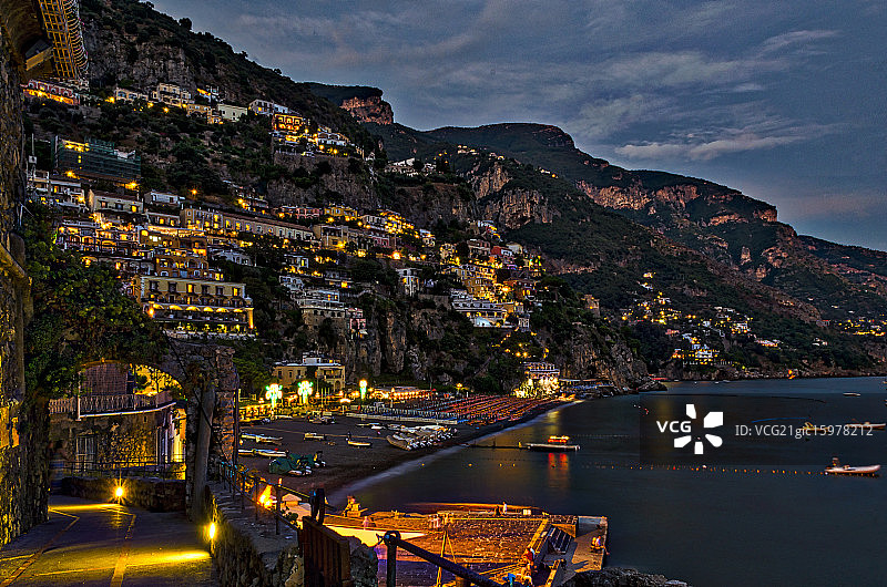 波西塔诺图片素材