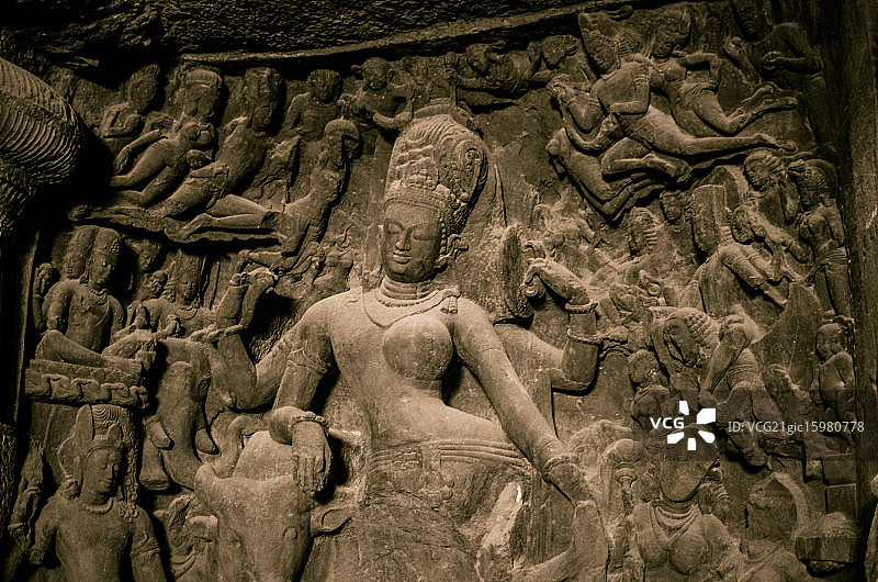 埃勒凡塔石窟图片素材