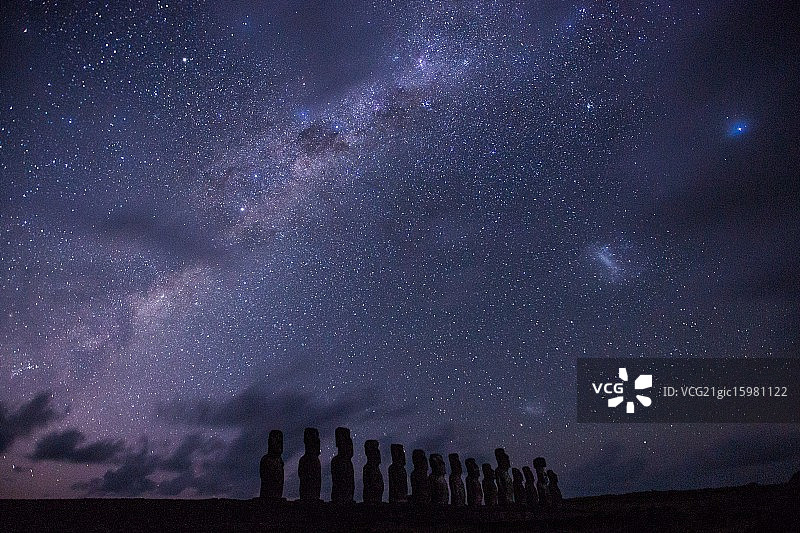 复活节岛之夜图片素材