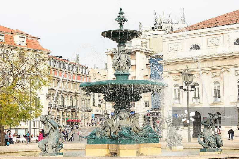 旧里斯本喷泉图片素材