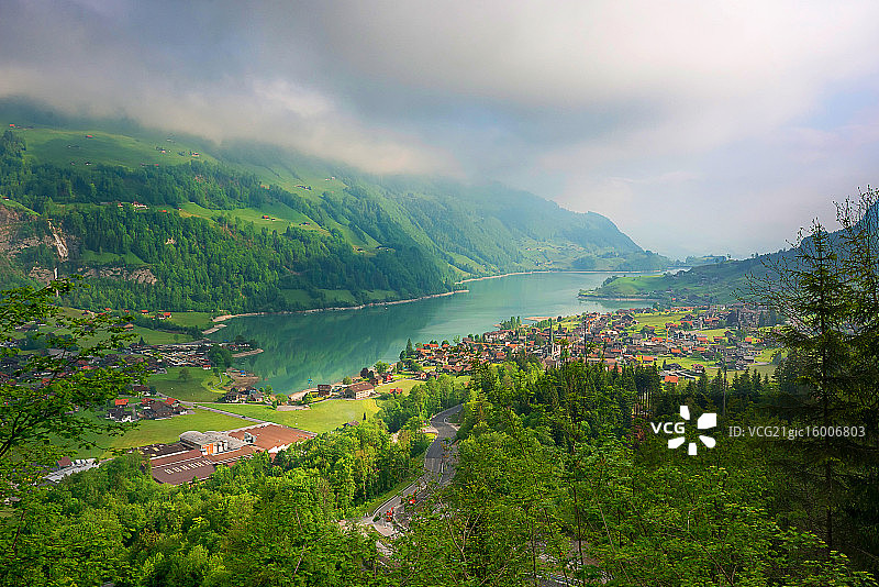 瑞士龙疆湖图片素材