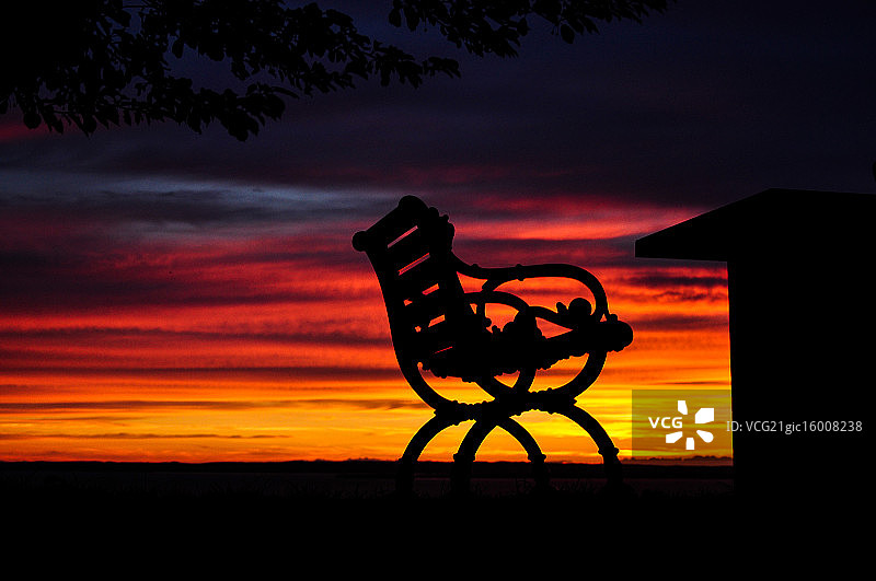 傍晚宁静图片素材