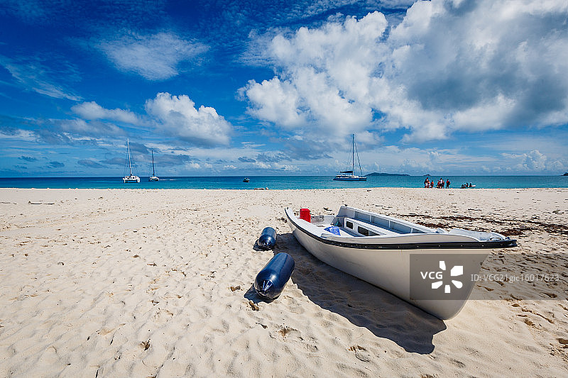 塞舌尔的船图片素材