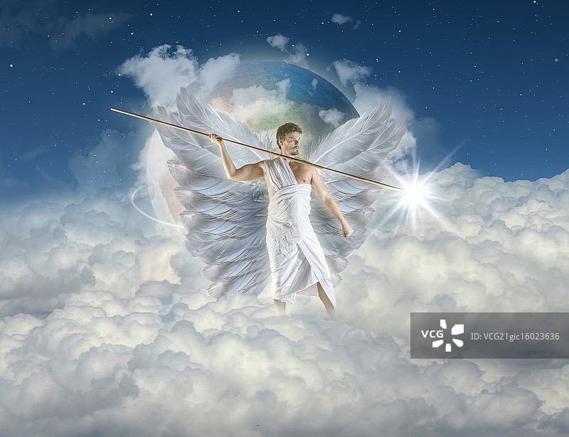 持矛天使图片素材