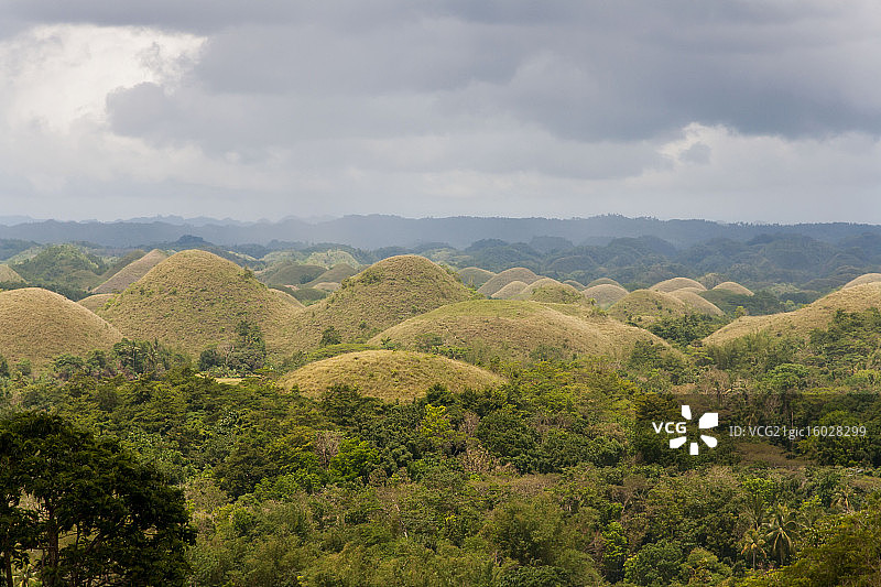 巧克力山图片素材