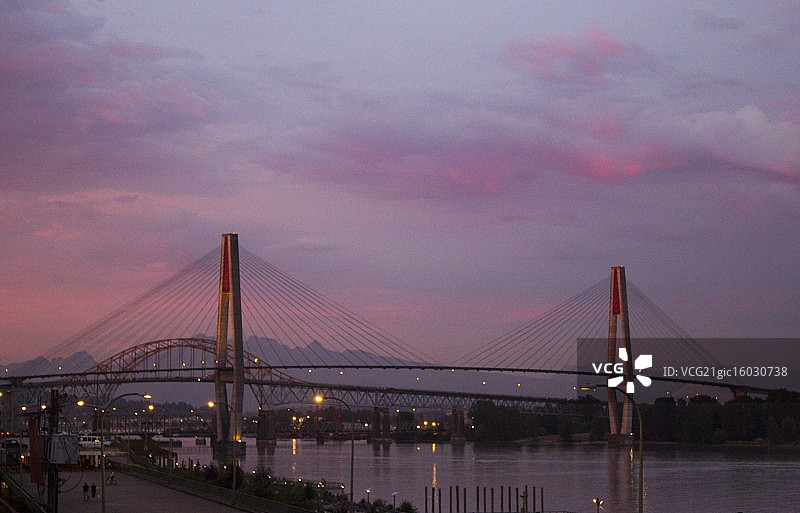 帕图洛桥日落图片素材