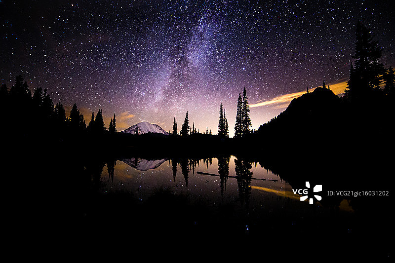 提普苏湖之夜图片素材