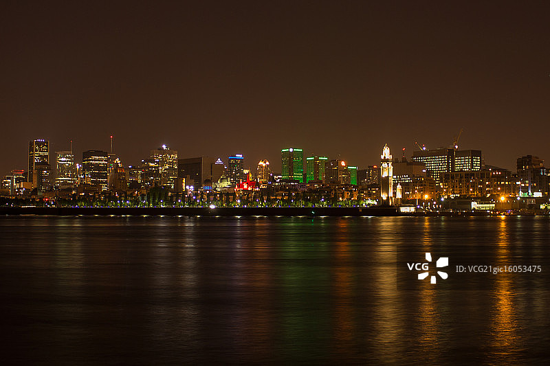蒙特利尔夜景图片素材