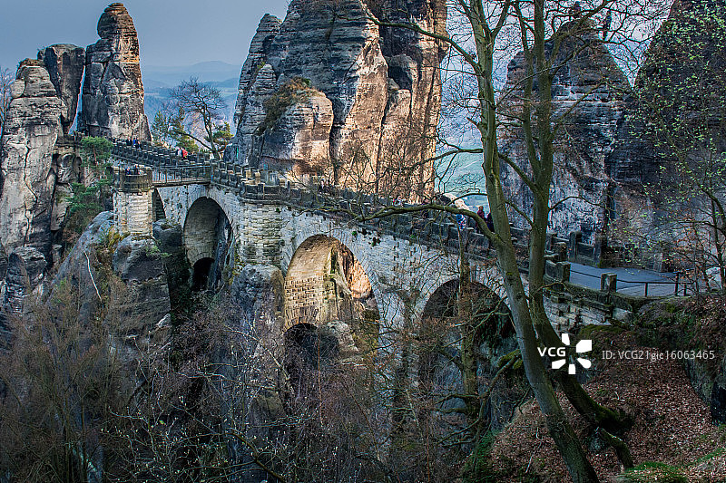 美丽的巴斯泰桥图片素材