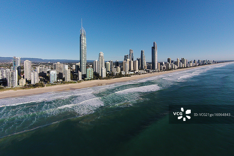 黄金海岸鸟瞰图图片素材