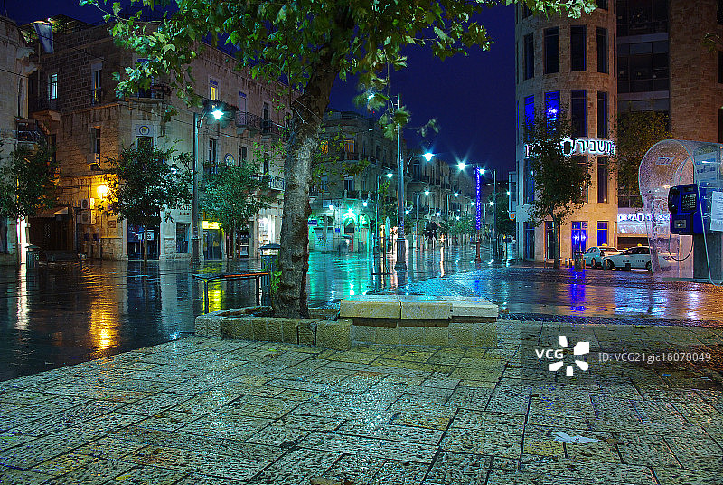 雅法路，耶路撒冷，以色列图片素材