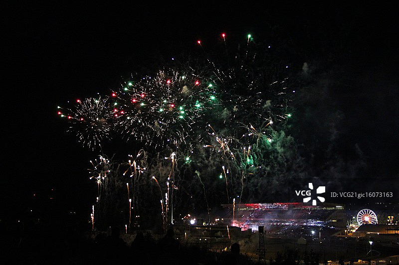 卡尔加里牛仔节烟花图片素材