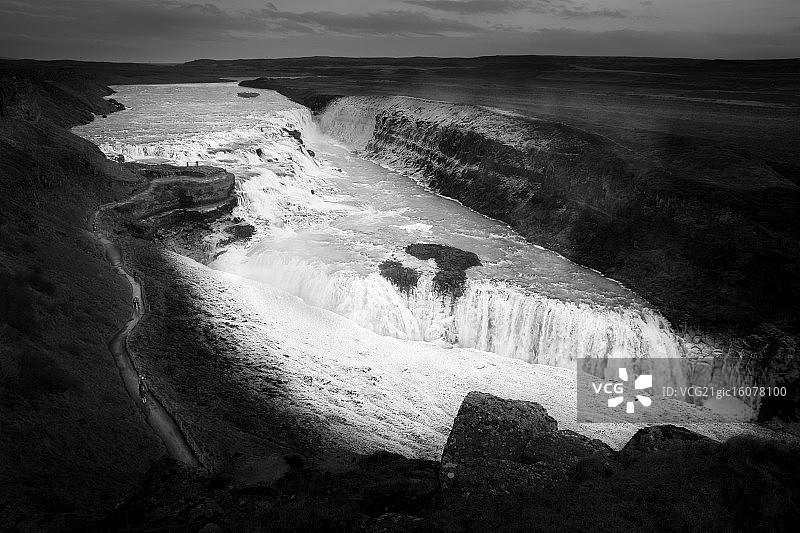 黄金瀑布图片素材