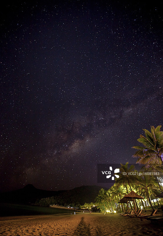 汉密尔顿岛上的银河系图片素材