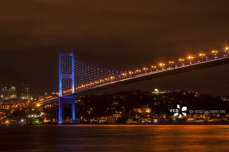 伊斯坦布尔的博斯普鲁斯海峡大桥图片素材