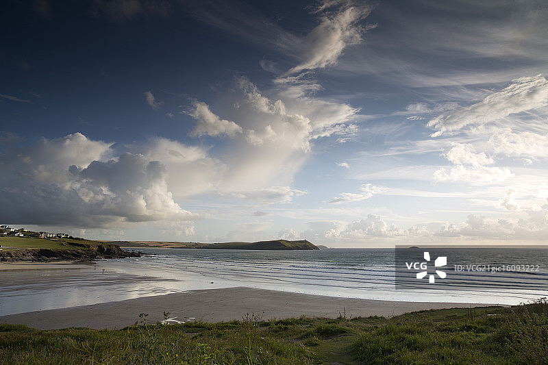 英国康沃尔郡波尔兹海滩图片素材