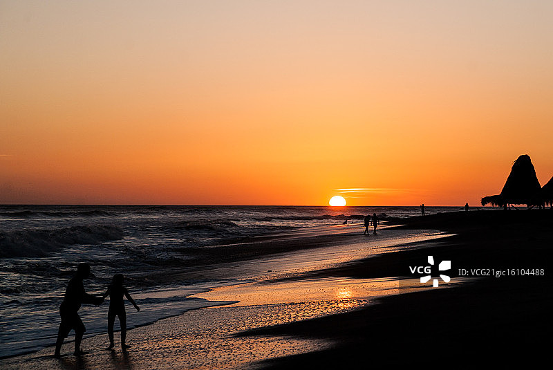 尼加拉瓜卡拉索的La Boquita海滩图片素材