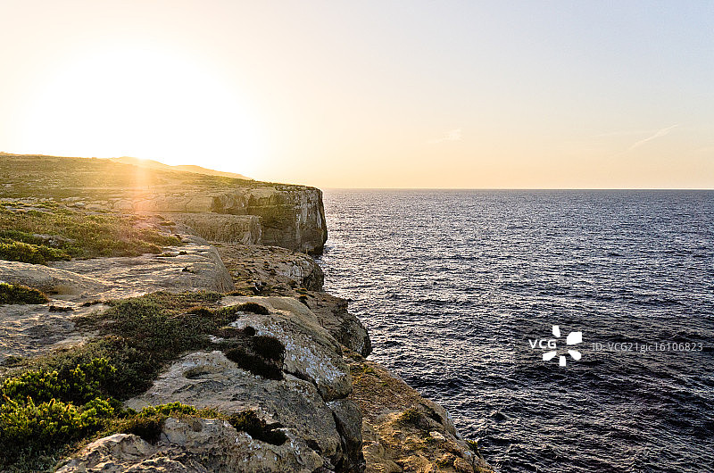 戈佐岛日落图片素材