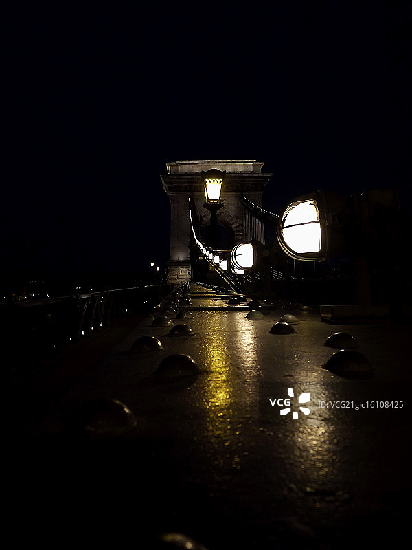 布达佩斯链子桥图片素材